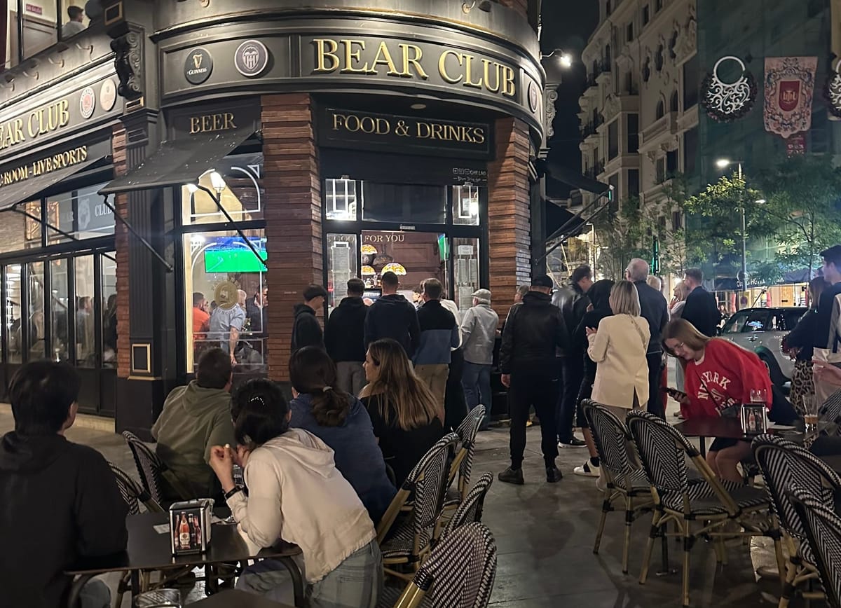 Watching a Champions League classic from Spain