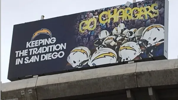 We don't want your Chargers propaganda