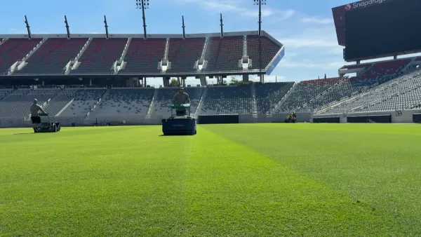 Front Row Seat: Snapdragon Stadium gets new sod for the MLS Western Conference final